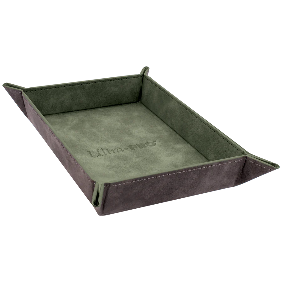 Foldable Dice Rolling Trays - Emerald Suede