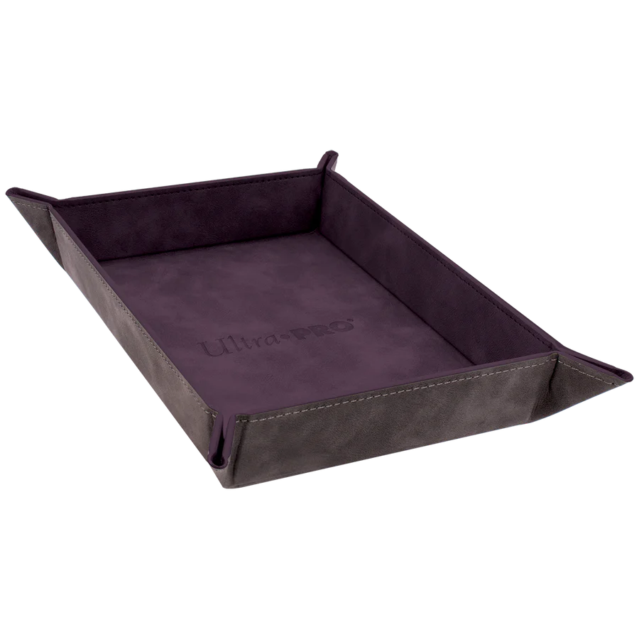 Foldable Dice Rolling Trays - Amethyst Suede