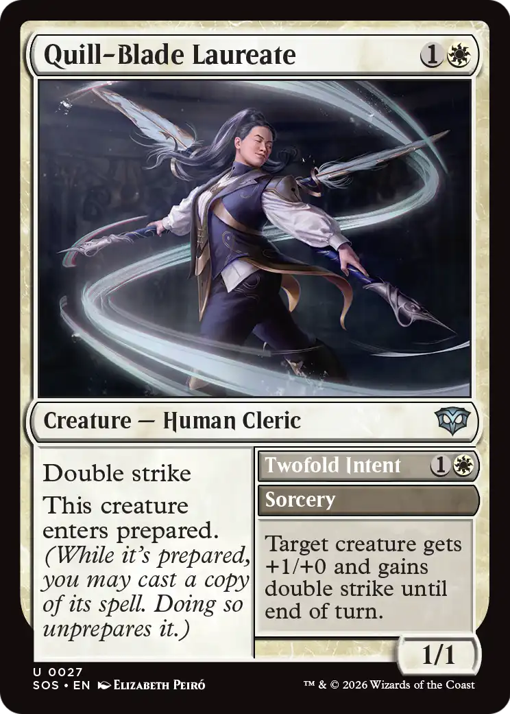 Quill-Blade Laureate // Twofold Intent