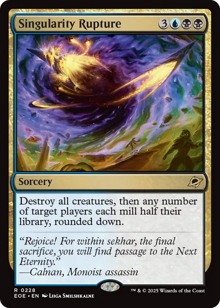 Singularity Rupture