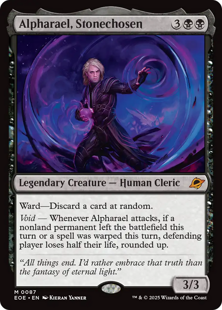 Alpharael, Stonechosen