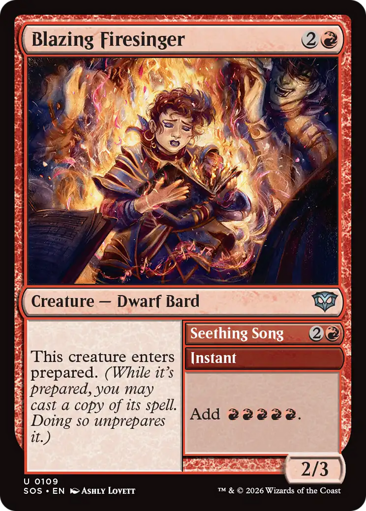 Blazing Firesinger // Seething Song