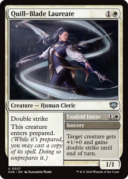 Quill-Blade Laureate // Twofold Intent