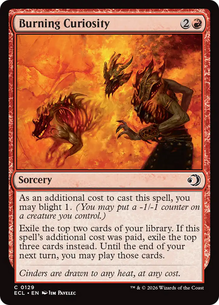 Burning Curiosity