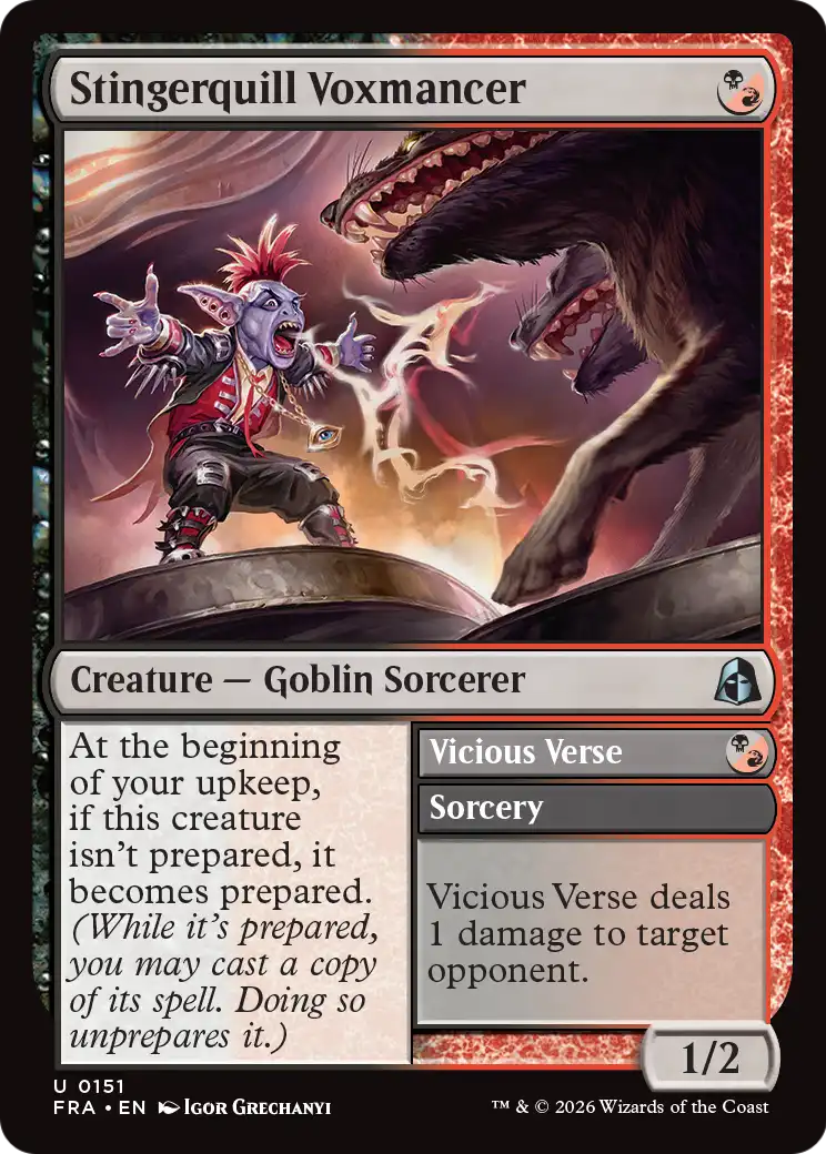 Stingerquill Voxmancer // Vicious Verse