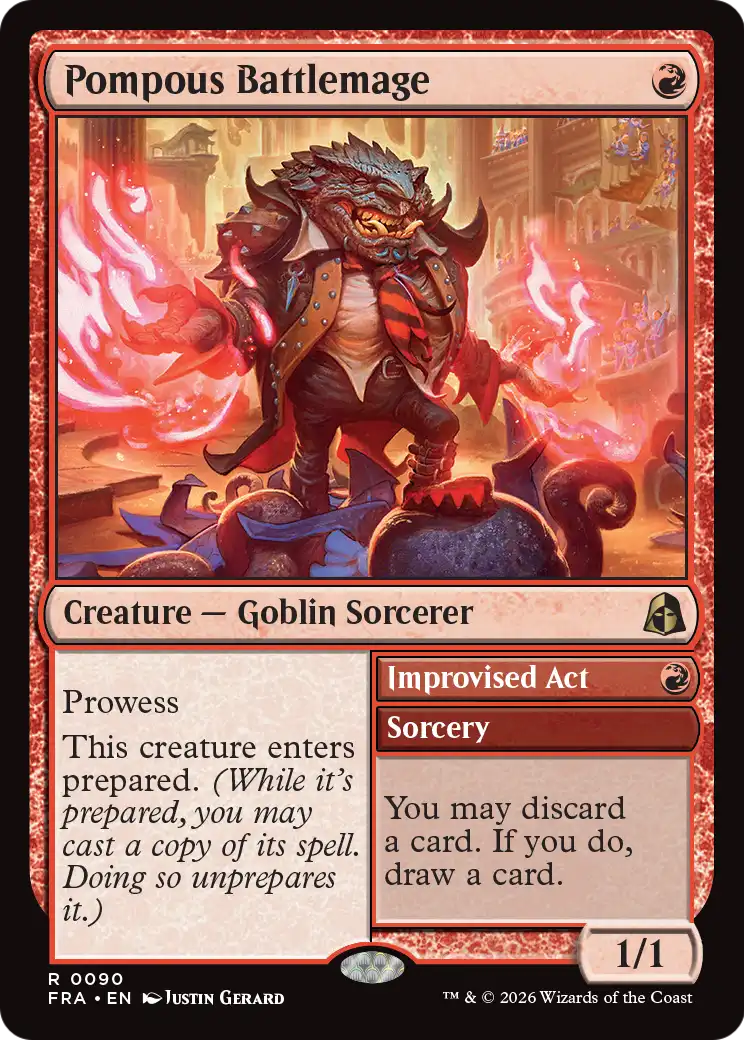 Pompous Battlemage // Improvised Act