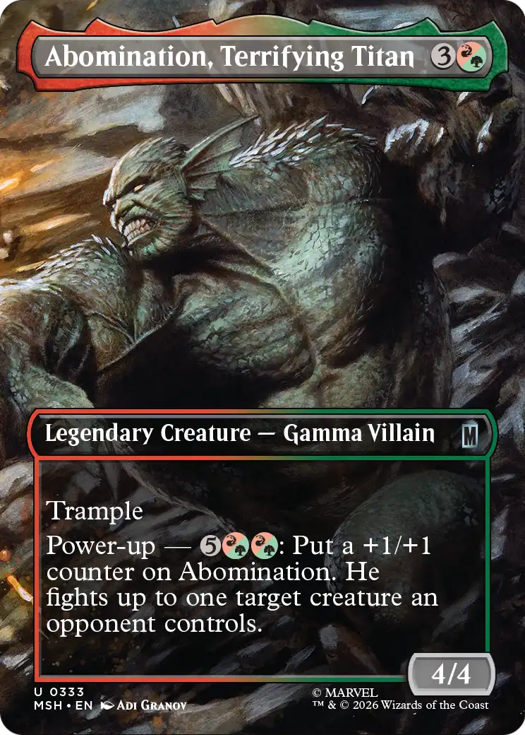 Abomination, Terrifying Titan