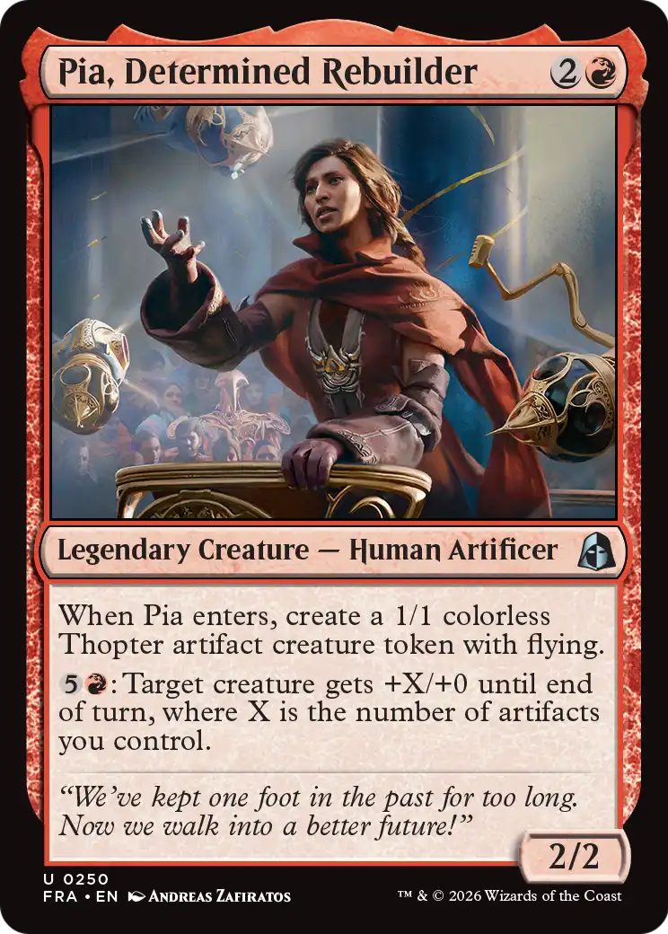 Pia, Determined Rebuilder