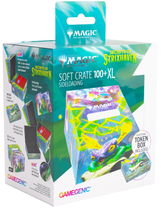 Gamegenic MTG Secrets of Strixhaven - Soft Crate 100+ XL Sideloading - Bogwater Lumaret/Dina, Essence Brewer