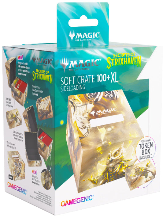 Gamegenic MTG Secrets of Strixhaven - Soft Crate 100+ XL Sideloading - Stiring Hopesinger/Inkling Token