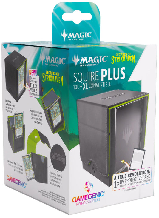 Gamegenic MTG Secrets of Strixhaven - Squire PLUS 100+ XL - Black/Green