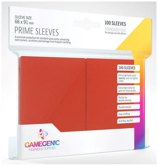 Gamegenic Matte Prime Card Sleeves - Red